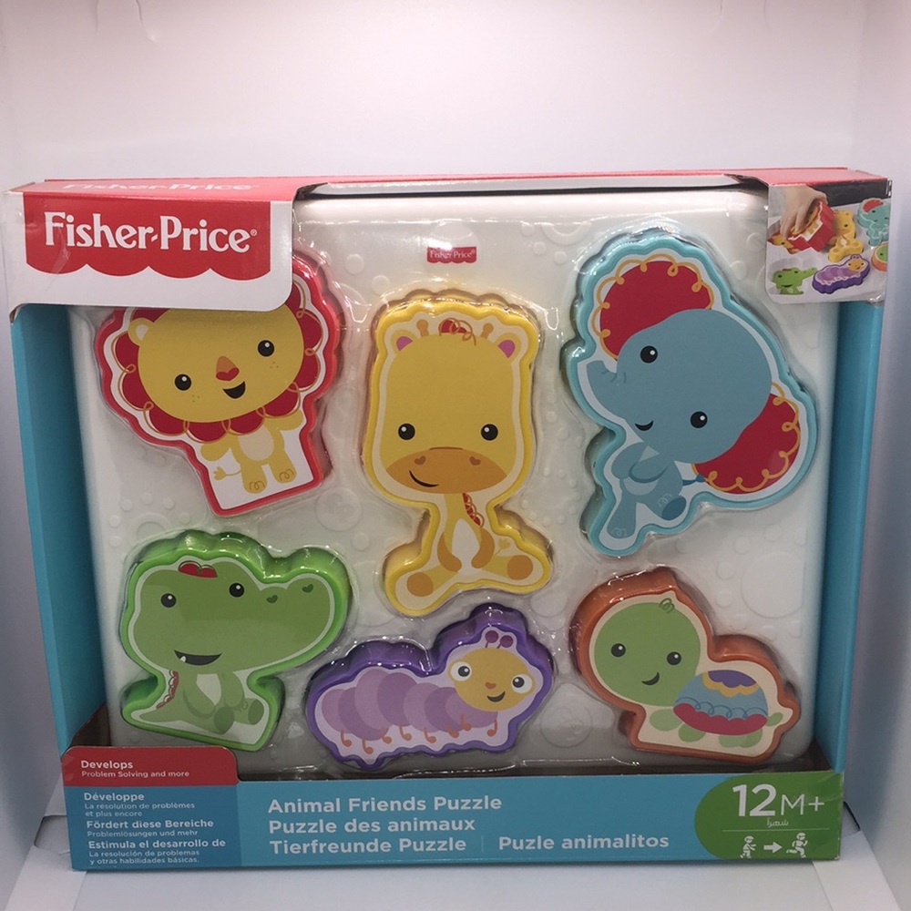 Fisher-Price Animal Friends Puzzle Shapes Infant Toddler